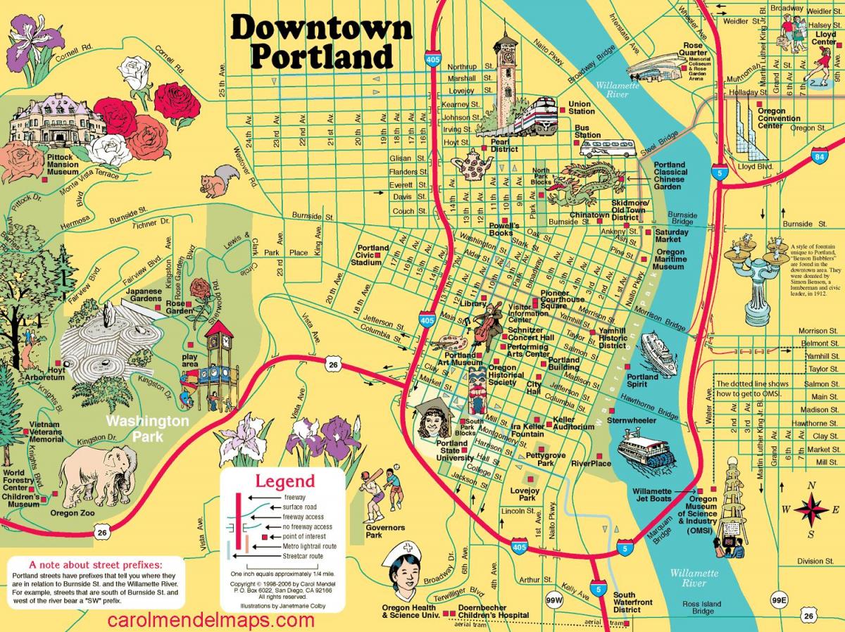 mapu Portland mosty