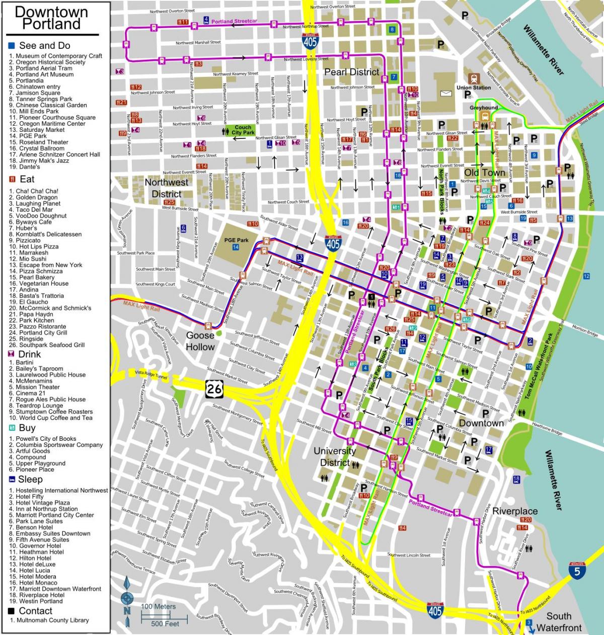 Portland alebo street mape