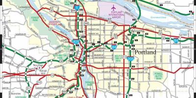 Mapu Portland alebo oblasti