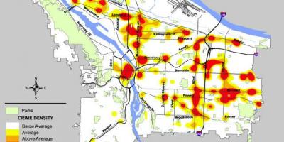 Portland trestnej činnosti mapu
